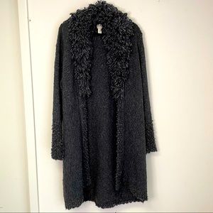 💛Chico’s💛 Gray Fuzzy Duster Sweater Cardigan 3 / XL